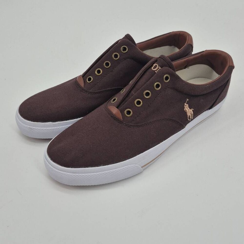 Polo Ralph Lauren Men's Size 10 Vito Fashion Sneakers Brown
